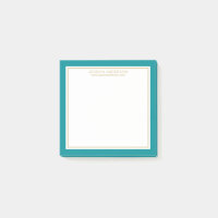 Elegant & Modern Teal/White/Gold Personalized
