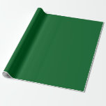 Elegant Modern Template Solid Colour Forest Green Wrapping Paper<br><div class="desc">Elegant Modern Forest Green Custom Solid Colour Blank Template Crafts & Party Supplies Gift Wrapping Supplies / 30 inches x 6 feet Gift Wrapping Paper. Buy / Order Wrapping Papers Online Shop.</div>