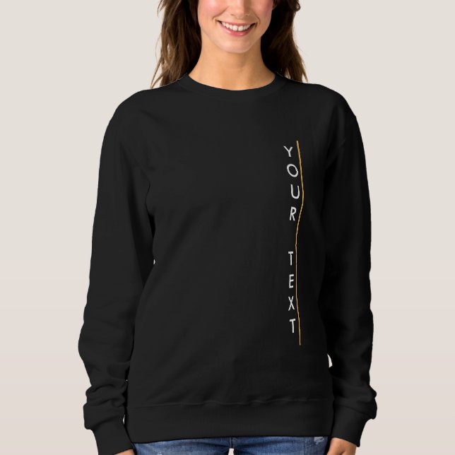 Elegant Modern Template Women's Basic Black Sweatshirt (Front)