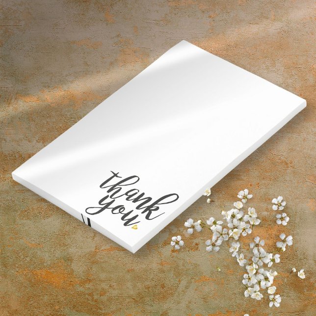 Elegant Modern Thank You Gold Love Heart Post-it Notes (Elegant Modern Thank You Gold Love Heart Post-it Notes)