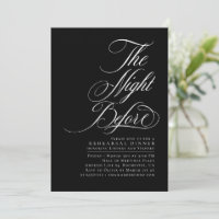 Elegant Modern The Night Before Rehearsal Dinner