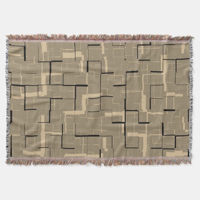 Elegant Modern Trendy Throw Blanket (Front)