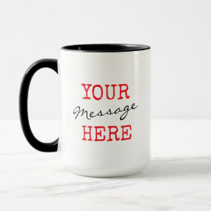Elegant Modern Typography Create Your Own Text Mug