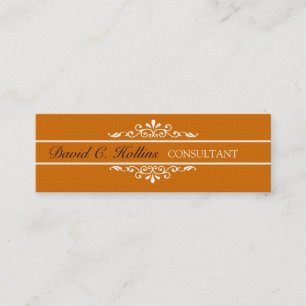 Elegant Modern  Unique Royal Floral Pattern Mini Business Card