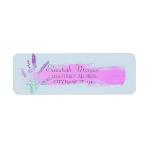 Elegant Modern Watercolor Brush Stroke,Lavander