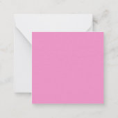 Elegant Modern Watercolor Pink Peonies Floral Card (Back)