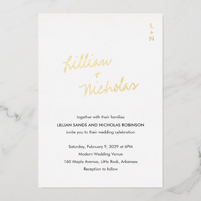 Elegant Modern Wedding (Front)
