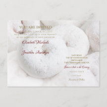 Elegant Modern Wedding Ethereal White Doughnuts