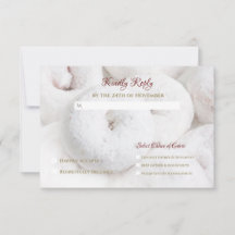 Elegant Modern Wedding Ethereal White Doughnuts