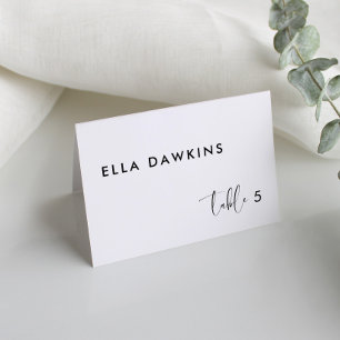 Elegant & Modern wedding guest place card