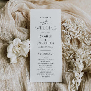 Elegant Modern Wedding Program