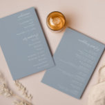 Elegant Modern Wedding Program<br><div class="desc">Celebrate your special day with this elegant minimalist wedding program. Featuring a clean, modern design with timeless typography, this double-sided program highlights your ceremony details on one side and your wedding party on the other. Customize with your names, wedding date, and personalized details to create a program that beautifully reflects...</div>