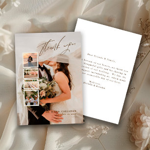 Elegant Modern Wedding Thank You Card