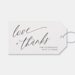 Elegant Modern Wedding Thank You Favour Tags