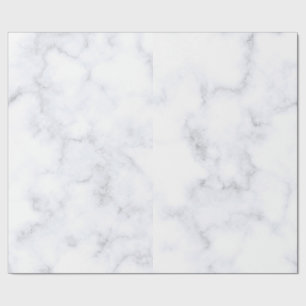 Elegant Modern White Marble Wrapping Paper