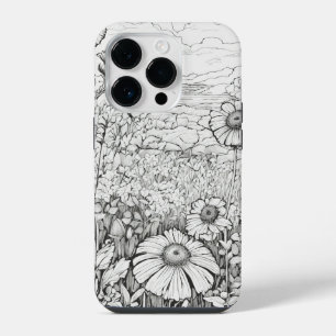 Elegant Modern Wildflowers Blank Case-Mate iPhone 14 Pro Case