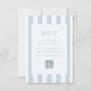 Élégant Moderne Cartes de Réponse de Mariage Rayée