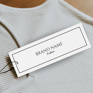 Élégant moderne en noir et blanc Tags