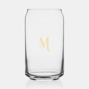 Élégant Moderne Faux Monogramme Script Doré Chic