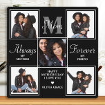 Elegant MOM 5 Photo Collage Monogram Unique Mom Plaque<br><div class="desc">Surprise mom this mothers day with a personalized 5 photo unique mother poem & monogram plaque. "Always My Mother, Forever My Friend" Personalize this mom plaque with favourite photos, message and name.. Visit our collection for the best mom mother's day gifts and personalized mom gifts. COPYRIGHT © 2022 Judy Burrows,...</div>