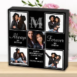 Elegant MOM 5 Photo Collage Monogram Unique Mom Wooden Box Sign<br><div class="desc">Surprise mom this mothers day with a personalized 5 photo unique mother poem & monogram wooden box sign. "Always My Mother, Forever My Friend" Personalize this mom plaque with favourite photos, message and name.. Visit our collection for the best mom mother's day gifts and personalized mom gifts. COPYRIGHT © 2022...</div>