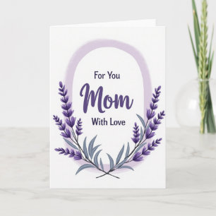 Elegant Mom Botanical Art Card