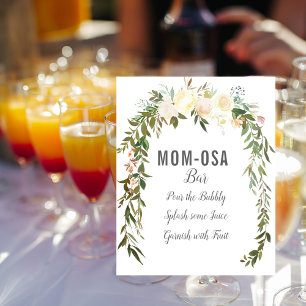 Elegant Mom-osa Bar Baby Sprinkle Shower Poster