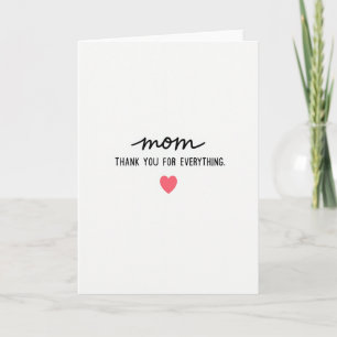 Elegant Mom Thank You Card