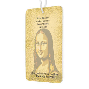 Elegant Mona Lisa Gioconda Leonardo Da Vinci Art Air Freshener