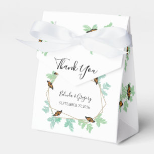 Elegant Monarch Butterfly Wedding Favor Box