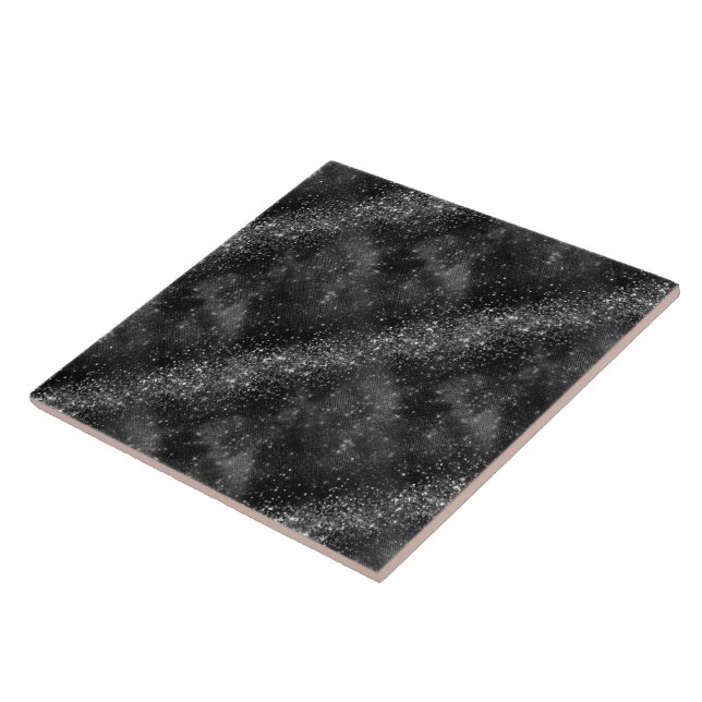 Elegant monochrome black tile (Side)