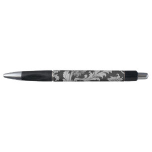 Elegant Monochrome Fleur Vintage Pattern  Pen