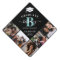 Elegant Monogram 5 Photo Graduation Cap Topper