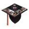 Elegant Monogram 5 Photo Graduation Cap Topper