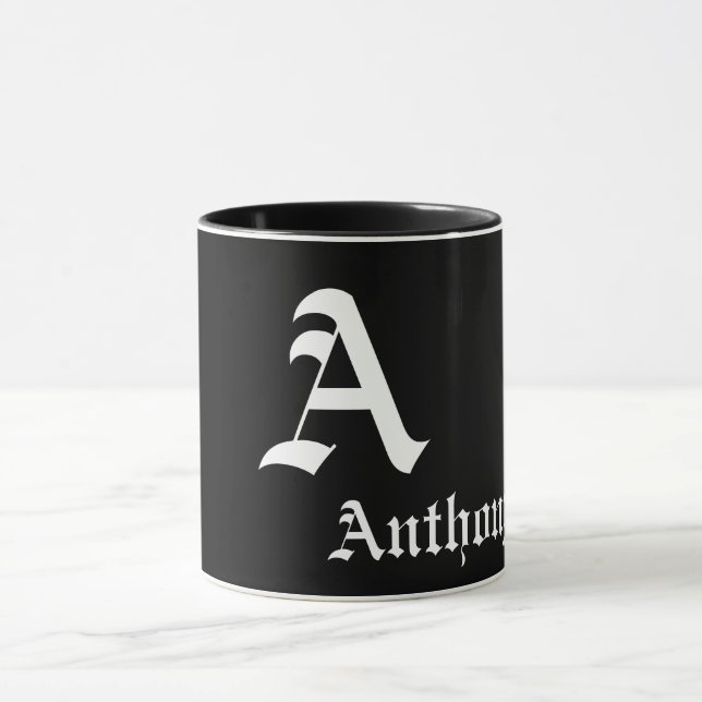Elegant Monogram A Template Mug (Center)