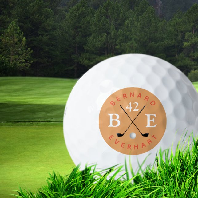 Elegant Monogram Ball with His Age  (Creator Uploaded)