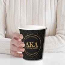 Elegant Monogram Black and Gold