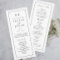 Elegant Monogram Black and White Wedding Program