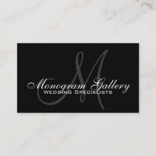 Elegant Monogram Business Card Template