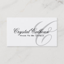 Elegant Monogram Business Card Template