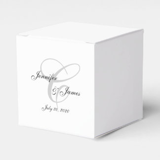 Elegant Monogram C | Wedding Favour Boxes