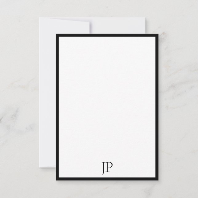 Elegant Monogram Calligraphed Script Template (Front)