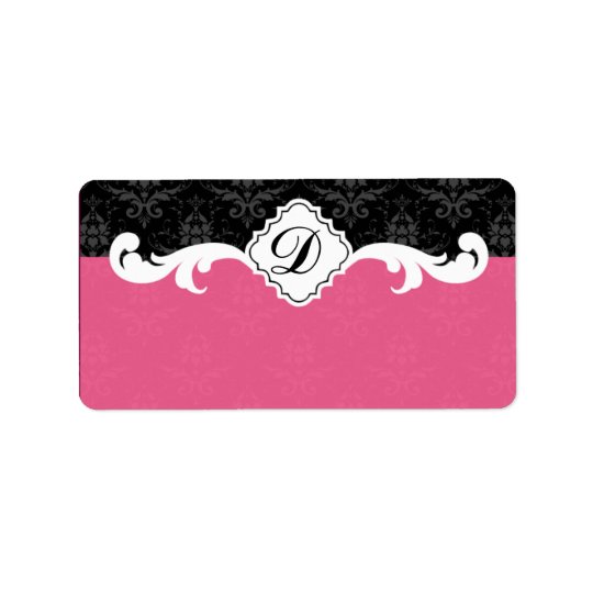 Elegant Monogram Damask