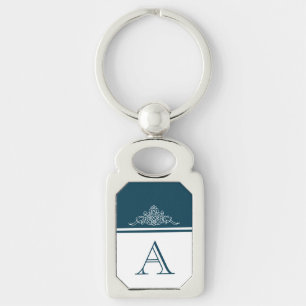 Elegant monogram design keychain