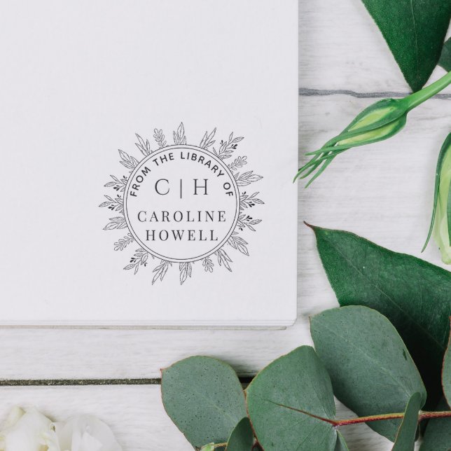 Elegant Monogram Flowers From The Library Of Rubber Stamp (Creator Uploaded)