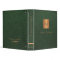 Elegant monogram green gold script wedding album