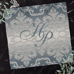 Elegant Monogram Grey Taupe Royal Damask  Scarf<br><div class="desc">Elegant Grey and Taupe Damask pattern with light shading. The shading is a simulated effect. Personalize this design by adding your name,  initials,  commemorative date,  monogram or graphic. RemiDeVan© High Quality printing. remidevandesigns@gmail.com for customization support.</div>