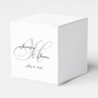Elegant Monogram H | Wedding Favour Boxes