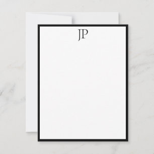 Elegant Monogram Handwritten Script Text Classic Card