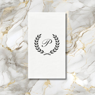 Elegant Monogram Initial Napkin